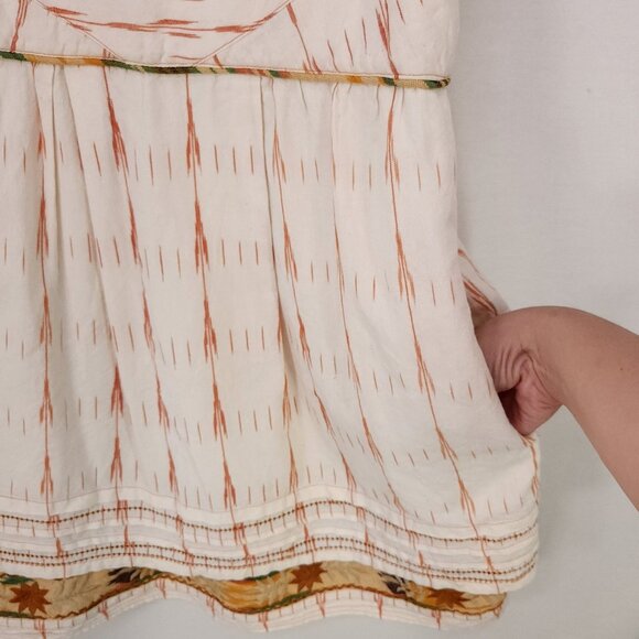 New Romantics Free People Dress Womens 10 Bohemian Embroidered Pockets - Picture 5 of 13